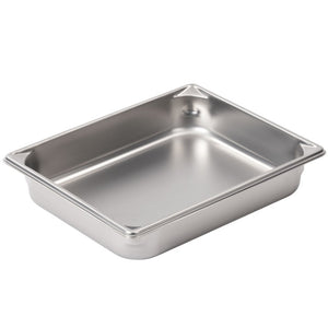 Inserto para mesa de vapor dos tercios 2 1/2" de profundidad Super Pan V® acero inoxidable