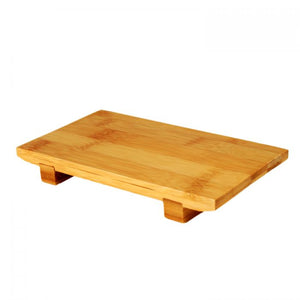 Plato chico para sushi de bambú 8-1/2" x 4-3/4"