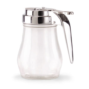 Frasco de servicio de plástico 7 oz con tapa cromada