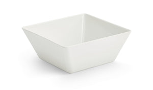 Grande cuadrado melamine cubic exhibición bowl en blanco