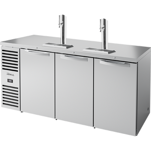 Refrigerador para bar de una zona de 72", 3 puertas, puertas sólidas, exterior de acero inoxidable