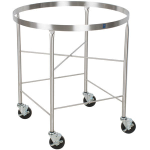 Base móvil de acero inoxidable para bowl para mezclar de 80 qt