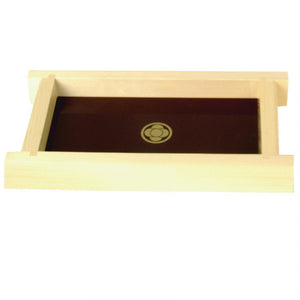Dispensador grande de madera Shiraki para salsa 9" x 5"