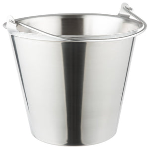 12 1/2 qt acero inoxidable cónico dairy pail