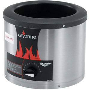 120 V redondo Cayenne® sobre mostrador calentador diseñado para 1 4 qt inset