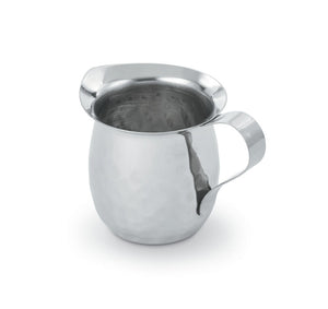Cremera tipo campana de acero inoxidable 3 oz con acabado martillado