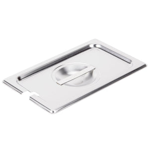 Cuarto Super Pan V® ranurado tapa de acero inoxidable