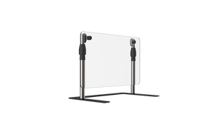 Protector de alimentos 24" ancho móvil ajustable con plano acrylic panel