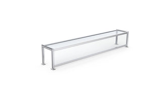 Protector de alimentos 59" 4-pozo de un lado cafetería con superior repisa