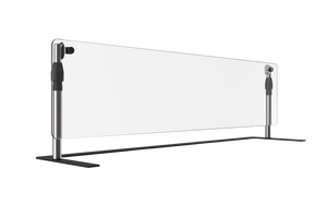 Protector de alimentos 60" ancho móvil ajustable con plano acrylic panel
