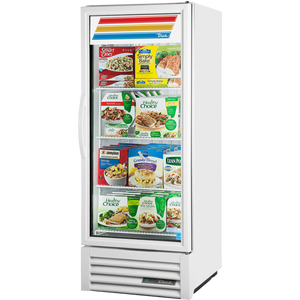 Congelador exhibidor de 24-7/8", 1 puerta, puertas de cristal, batientes, 3 repisas