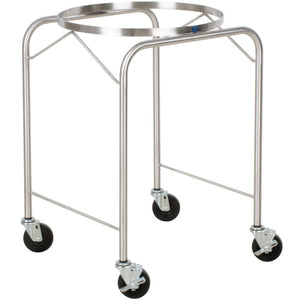 Base móvil de acero inoxidable para bowl para mezclar de 30 qt - 23.752 x 23.75"