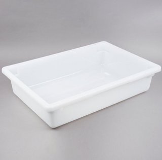 Caja de almacenamiento blanca de 26" x 18" x 6"