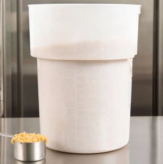 Contenedor de almacenamiento polietileno blanco 22 Qt