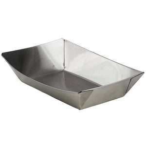 Plato canoa acero inoxidable 24 x 15 cm