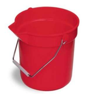 Cubeta sanitizante roja  10 Qt