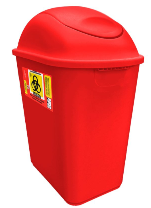 Tapa Balancin Frontal Cesto Para Basura Con Tapa Bote De Basura