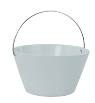 ENSALADERA CON ASA CROMADA COMERCIAL 1000 CC  18 CM