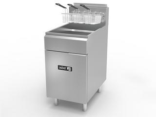 FREIDORA DE INMERSION A GAS 1 TINA - 4 QUEMADORES - 75 LBS. DE CAPACIDAD - FULL INOX.  AEF-75-S