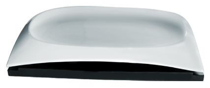 PLATÓN RECTANGULAR CON BASE CURVÉ  31X17.5 CM  Curve