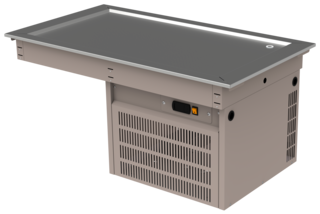 PLACA REFRIGERADA 3 GN - GRUPO INCORPORADO CON GAS R-404A - 115V. - 60HZ. DRFP-311-CU