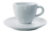 JGO. TAZA Y PLATO BISTRO  70 CC.  Delta Clasica