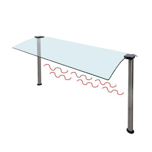 PANTALLA CUBREESTORNUDOS CON LUZ Y CALOR PARA 3 INSERTOS  DU-311-H-CG2