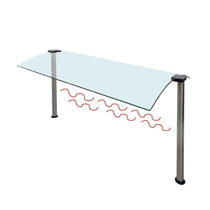 PANTALLA CUBREESTORNUDOS CON LUZ Y CALOR PARA 4 INSERTOS  DU-411-H-CG2