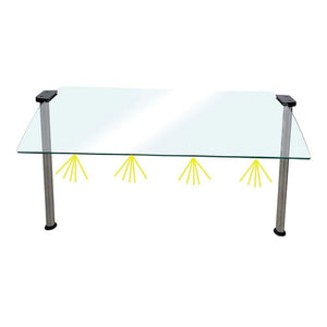 PANTALLA CUBREESTORNUDOS CON LUZ PARA 4 INSERTOS  DU-411-L-CG2