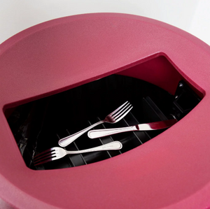 Tapa con imán salva cubiertos Katchall® bote 55 Gal  - Color vino