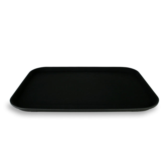 Charola antiderrapante negra rectangular 35 x 45 cm