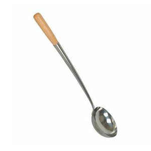 10 OZ, LADLE WITH WOOD HANDLE