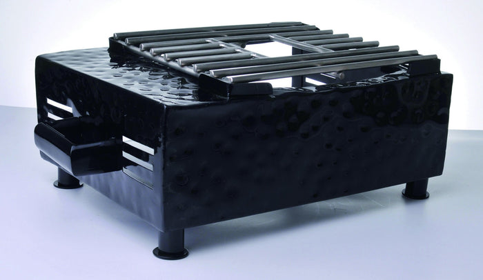 Cubre quemador simple acero inoxidable martillado negro