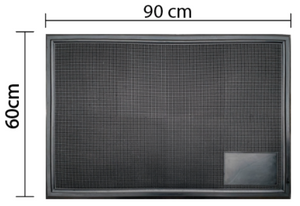 Tapete sanitizante de hule para ingreso 90 X 60