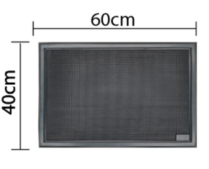 Tapete sanitizante de hule para ingreso 60 x 40