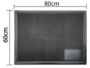 Tapete sanitizante de hule para ingreso 80 x 60