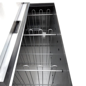 BOTELLERO REFRIGERADO EN VINYL NEGRO - 3 PUERTAS SOLIDAS CORREDIZAS ADBC-94