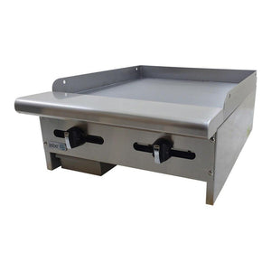 PLANCHA 24" LISA A GAS CON PLACA DE 5/8"  AEMG-24