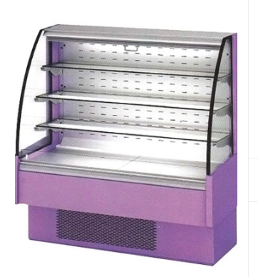 VITRINA EXPOSITORA REFRIGERADA CENTRAL PARA CAFETERIAS - AUTOSERVICIO/IMPULSO - FONDO 600 -  AVVA-6-13