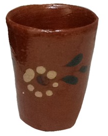 Tequilero chico 1oz. barro fabricado a mano