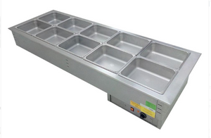 BAÑO MARIA ELECTRICO CON AGUA 5 GN - 230V. - 50/60HZ. DBM-511-S-W