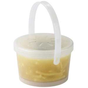 Contenedor reutilizable para sopa 12 oz . - 355 ml con tapa y asa Transparente