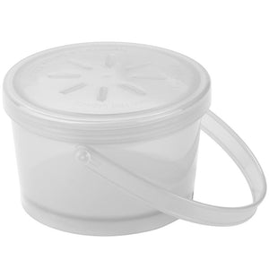 Contenedor reutilizable para sopa 12 oz . - 355 ml con tapa y asa Transparente