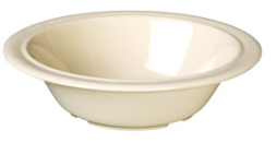 Plato cereal melamina  12 OZ 16 CM  oro